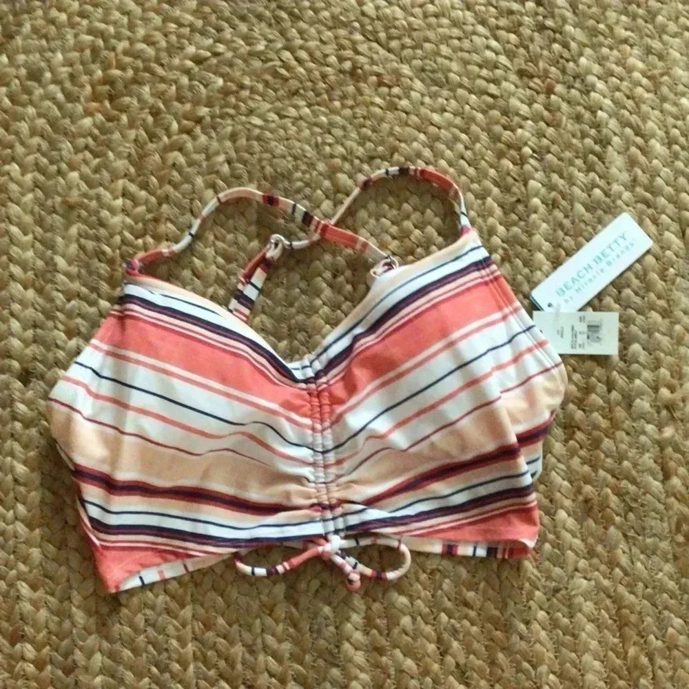Beach Betty Swim Striped Bikini‎ Top